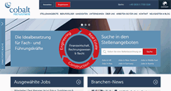 Desktop Screenshot of cobaltrecruitment.de